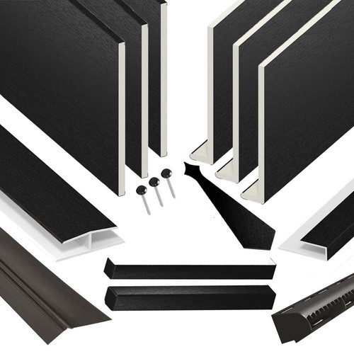Black fascia soffit - soffit, board