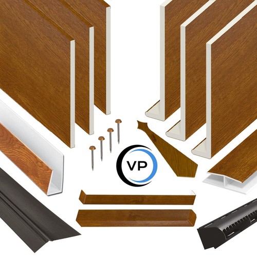 Golden oak upvc fascia board - upvc,